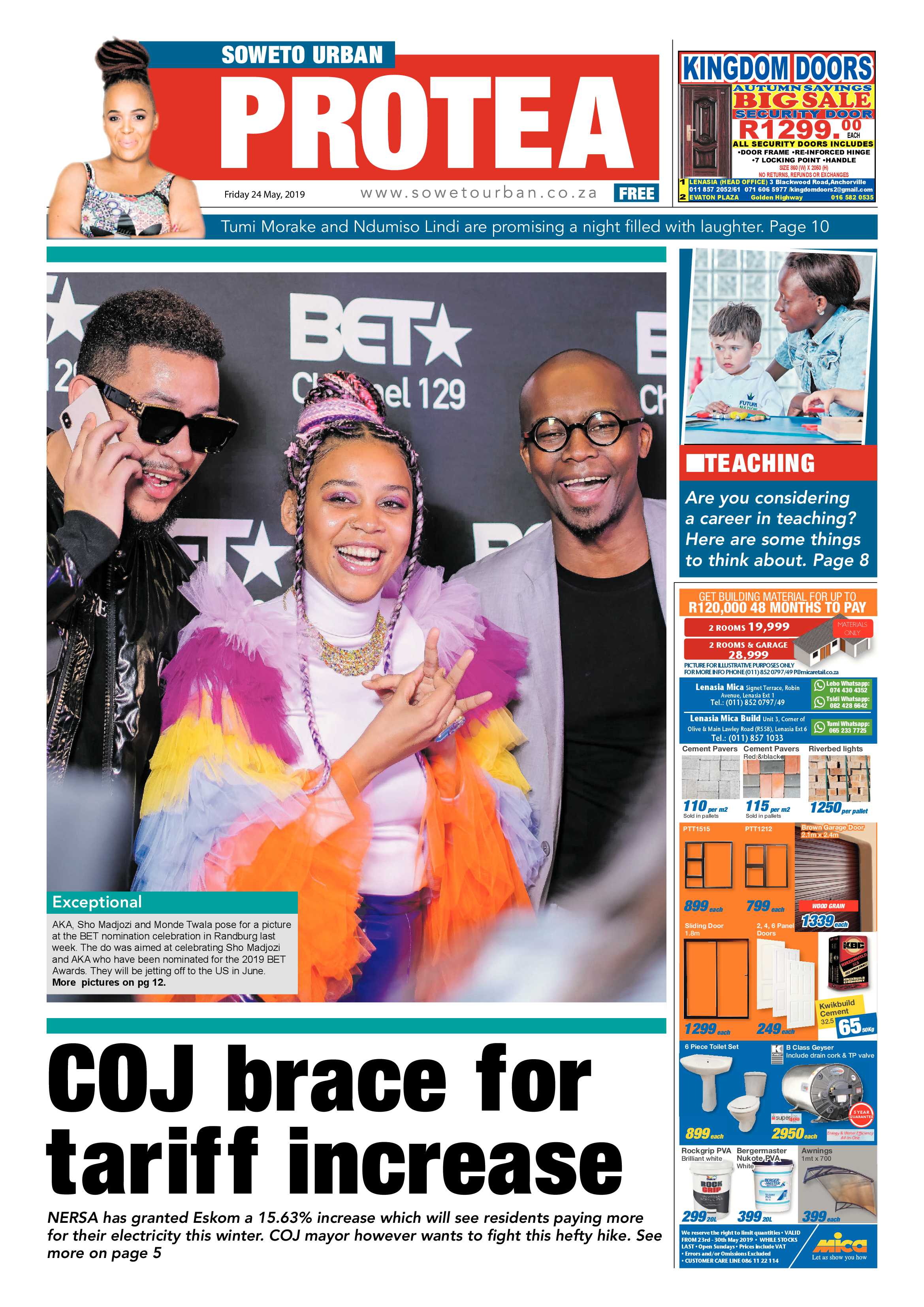 Protea News – May 25, 2019 page 1
