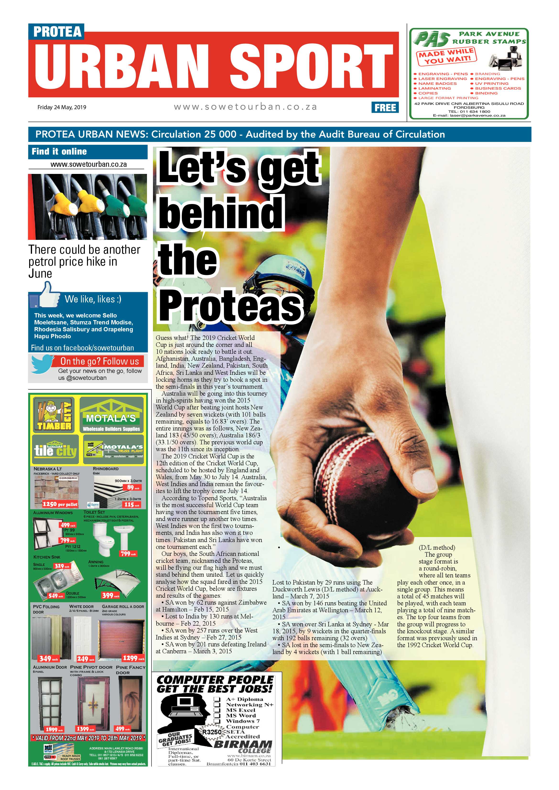 Protea News – May 25, 2019 page 20