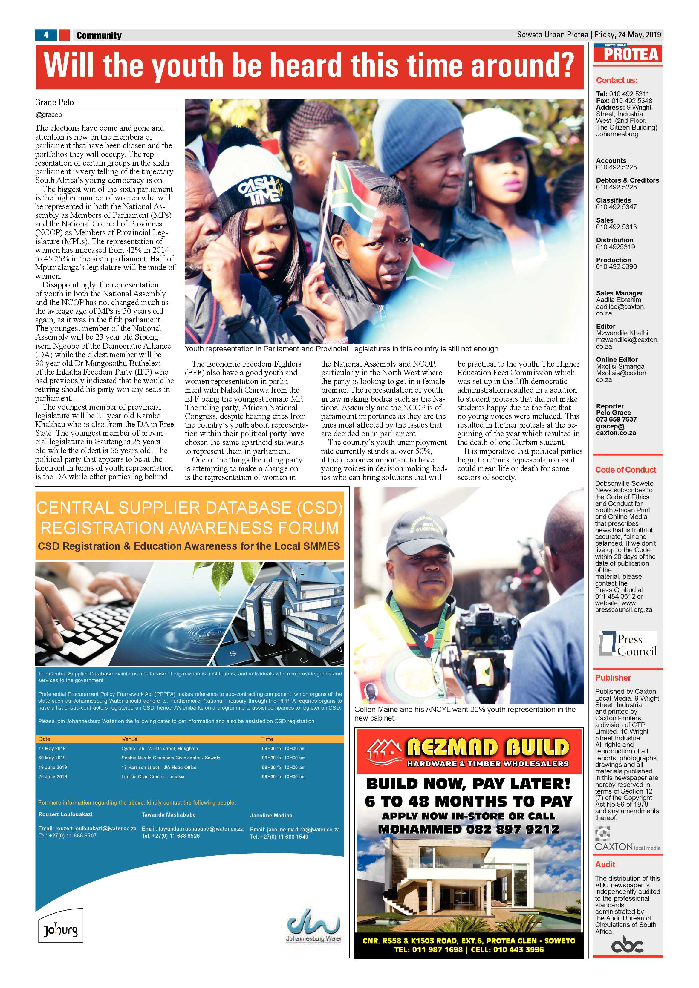 Protea News – May 25, 2019 page 4